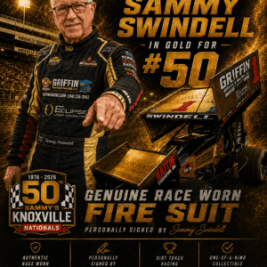 Sammy Swindell | Signed, Fire suit for Knoxville Nats 2026