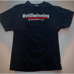 #stillwinnning Sammy Swindell Hashtag Shirt in Black